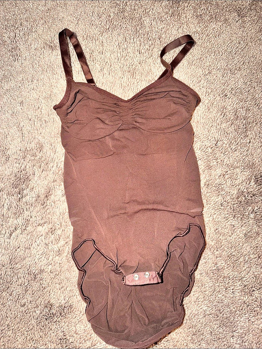 SKIMS Fits Everybody Cami Bodysuit Brown S/M